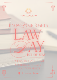 Law Day Greeting Flyer Design
