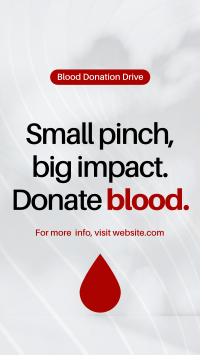 Blood Donation Drive YouTube short Image Preview