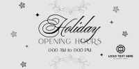 Elegant Holiday Opening Twitter post Image Preview