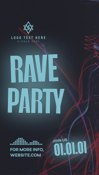 Rave Party Vibes TikTok Video Design