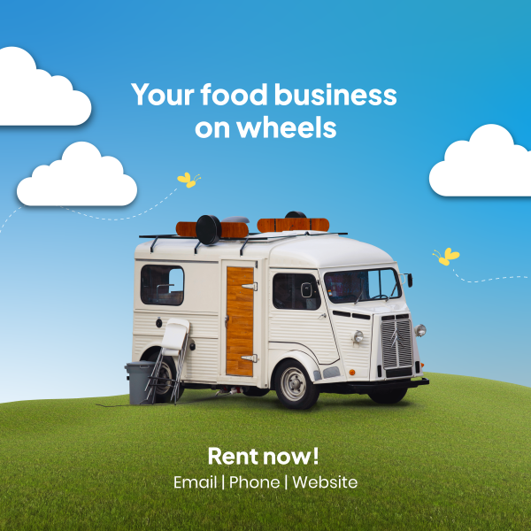 Rent Food Truck Instagram Post Design Image Preview