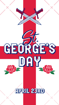 St. George's Cross Facebook Story Design