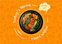 Thai Cuisine Postcard Preview