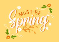 Must be Spring Postcard Image Preview