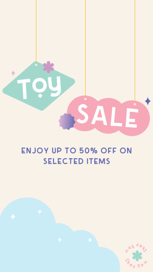 Cute Toys Sale Promo Instagram story Image Preview