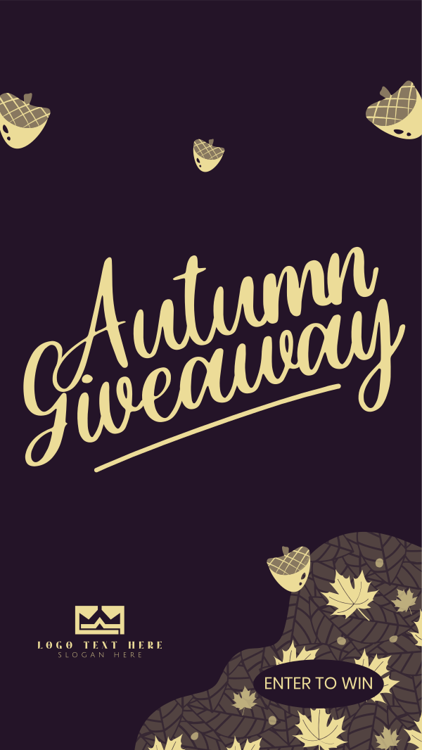 Autumn Season Giveaway Instagram Story Design