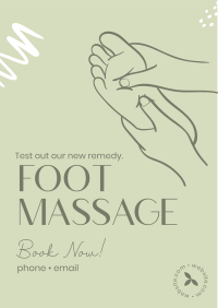 Foot Massage Flyer Design