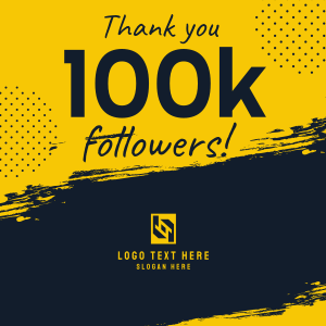 100k Followers Instagram post Image Preview