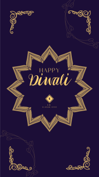 Ornamental Diwali Greeting Facebook story Image Preview