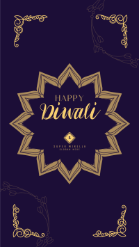 Ornamental Diwali Greeting Facebook Story Image Preview