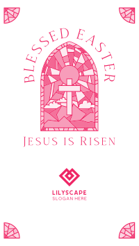 Easter Stained Glass Instagram story Image Preview
