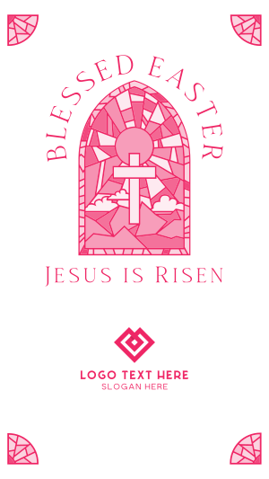 Easter Stained Glass Instagram story Image Preview