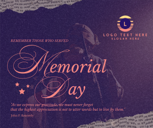 Rustic Memorial Day Facebook post Image Preview