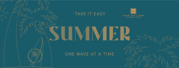 Time For Summer Facebook Cover Design Image Preview