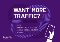 Traffic Content Postcard Image Preview