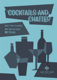 Late Night Cocktails Poster Design