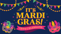 Modern Mardi Gras Facebook Event Cover Image Preview