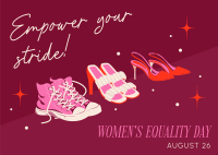 Empower Women Greeting Postcard Design