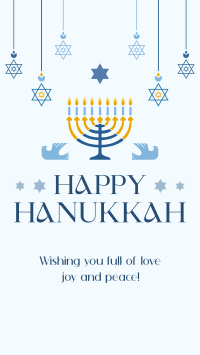 Hanukkah Candelabra Facebook Story Image Preview