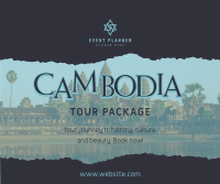Cambodia Travel Facebook Post Design