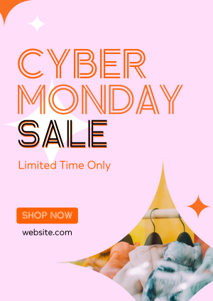 Quirky Cyber Monday Sale Poster Image Preview