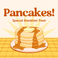 Retro Pancake Breakfast Instagram post Image Preview