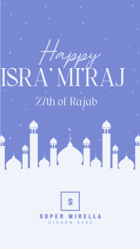 Isra' Mi'raj Spiritual Night Facebook Story Image Preview