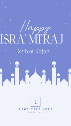 Isra' Mi'raj Spiritual Night Facebook story Image Preview