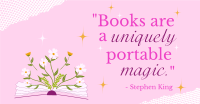 Book Magic Quote Facebook ad Image Preview