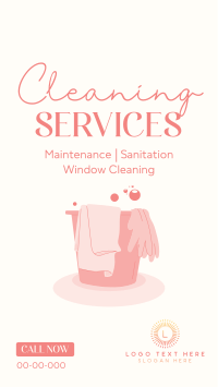 Bubbly Cleaning YouTube Short Design