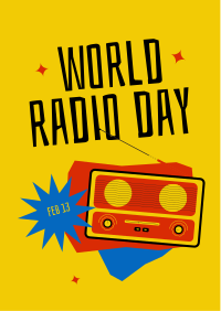 Happy World  Radio Day Flyer Image Preview