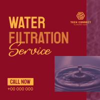 Water Filtration Service Instagram Post Design