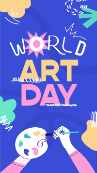 Quirky World Art Day Instagram story Image Preview