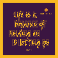 LIfe Balance Quote Linkedin Post Image Preview