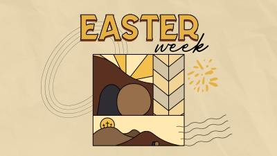 Holy Easter Week Facebook event cover Image Preview