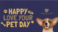 Wonderful Love Your Pet Day Greeting Animation Design