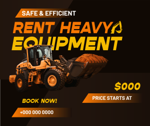 Heavy Equipment Rental Facebook post Image Preview