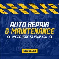 Car Repair Instagram Post Design