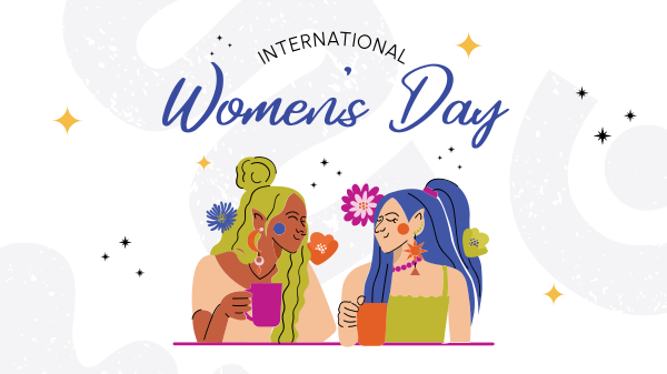 Women's Day Blossoms Facebook Event Cover Design