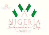Nigeria Day Postcard Design