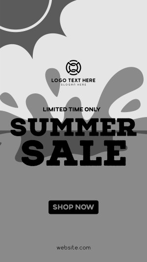 Summer Sale Splash Facebook story Image Preview