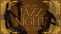 Art Nouveau Jazz Day Facebook Event Cover Design