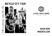 Bike and the City Postcard Design