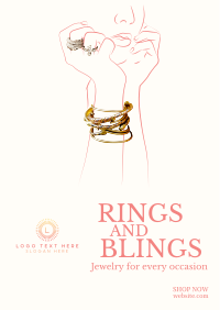 Rings and Blings Poster Design