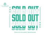 Sold Out Announcement Postcard Image Preview