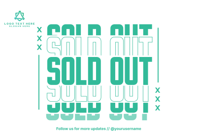 Sold Out Announcement Postcard Image Preview