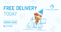 Holiday Pizza Delivery Facebook Ad Design