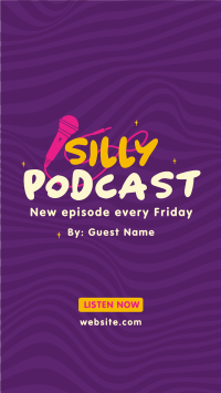 Silly Podcast Instagram Story Design