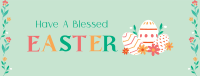 Floral Easter Facebook cover Image Preview