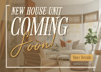 New House Coming Soon Postcard Image Preview